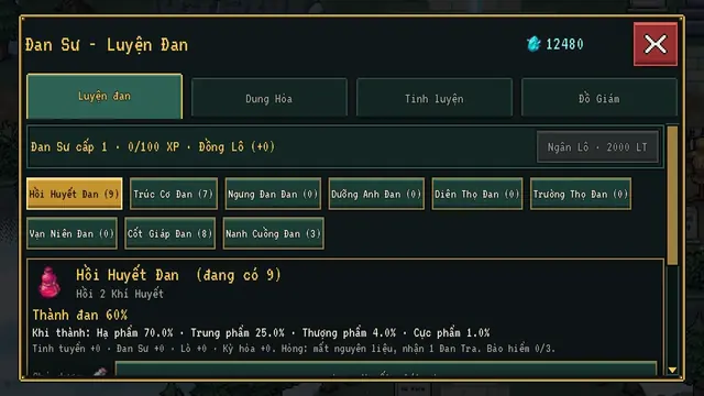 Đan Sư · Luyện đan